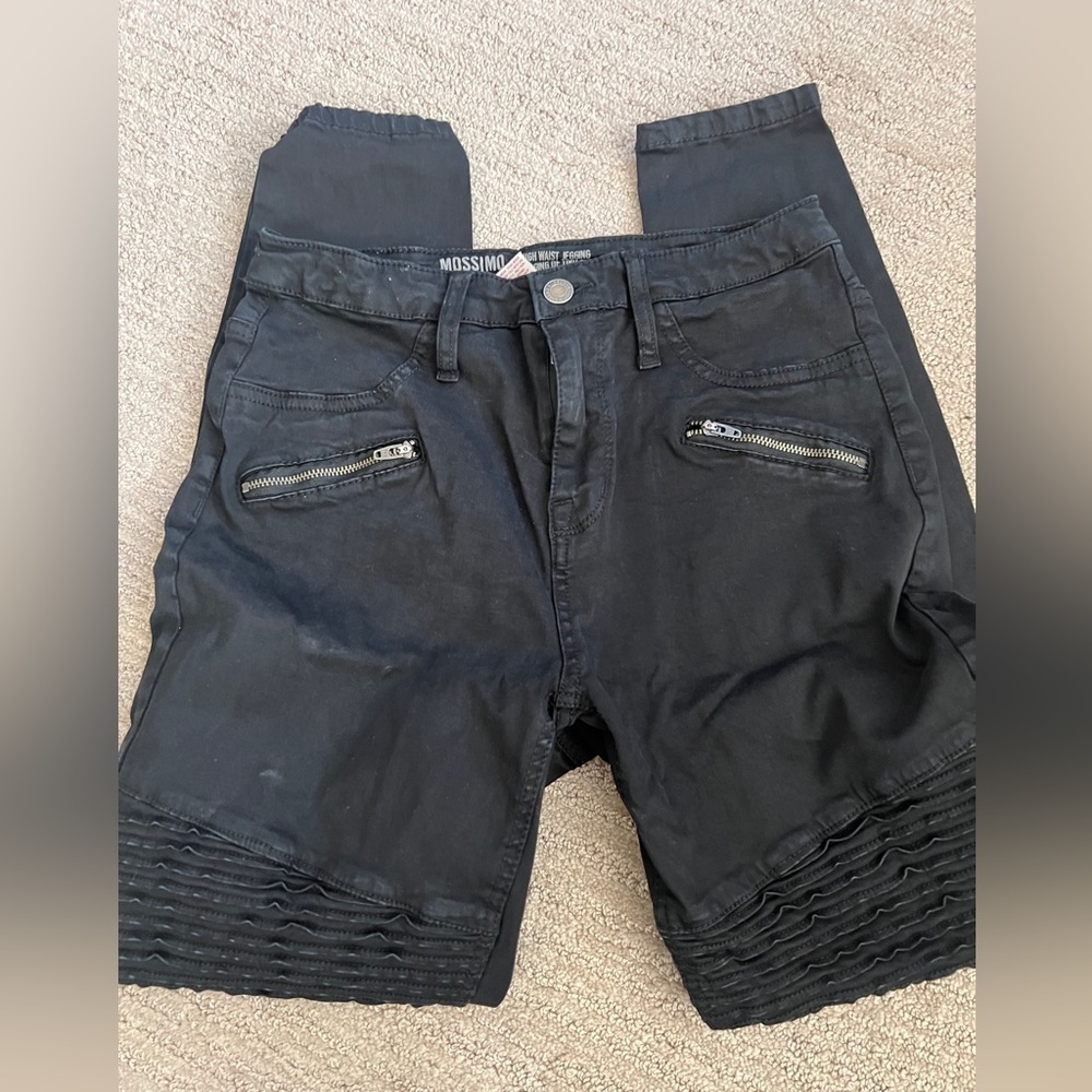 Mossimo Supply co - black high waisted Jeggings size 6/28 - Picture 2 of 5